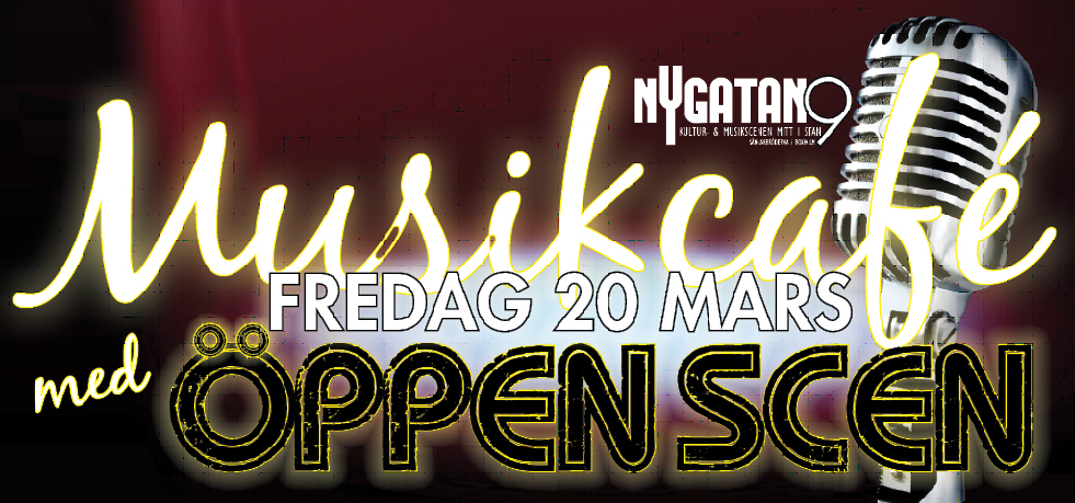 Dags igen för Succén – Musikcafé med Öppen Scen den 20 mars